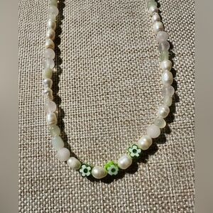 Casual Layered Pearl and Bead Necklace